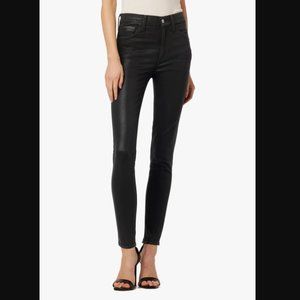 Joe's Jeans | The Charlie High Rise Skinny Ankle, Coated | Black | Size 28